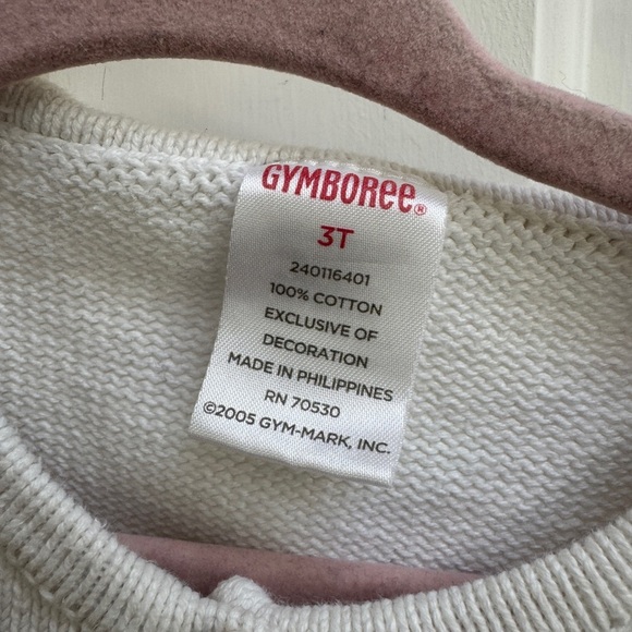 Gymboree 3T Off White Girls Button Down Sweater with Floral Embellishments - Picture 4 of 5